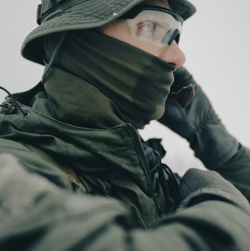 BANDANA MULTIFUNCTIONALA - OLIVE GREEN - imagine 3